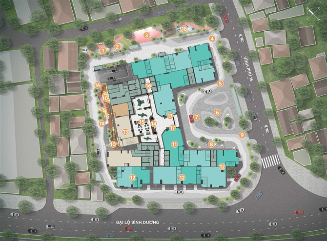 Mặt bằng tiện ích tầng 4