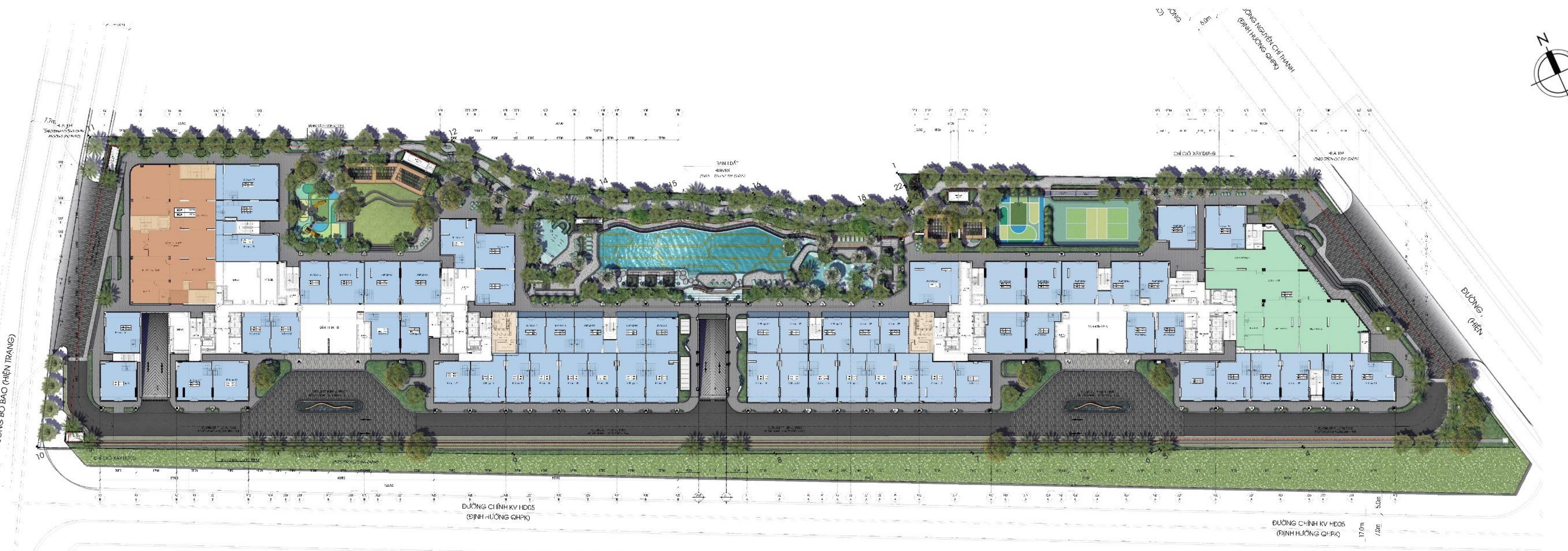 Mặt bằng tổng thể Emerald Garden View