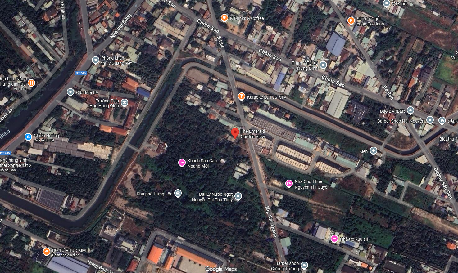 Vị trí dự án Emerald Garden View tại Nguyễn Chí Thanh, Thuận An, TP.HCM